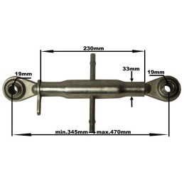 Viršutinė jungtis 345 470mm 19x19mm tvirta nauja
