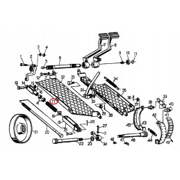Stabdžių spyruoklė Ursus C 330 50019780