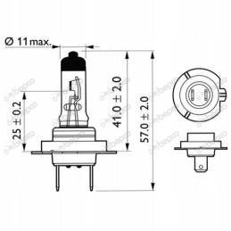 Halogeninė lemputė 12v 55w px26d h7