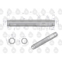 Pavarų dėžės tarpinis velenas c 330m originalus urs