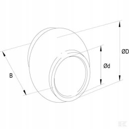 Viršutinė jungties rutulinė katė 2 2 o25 4 50 6x44 5 mm kr