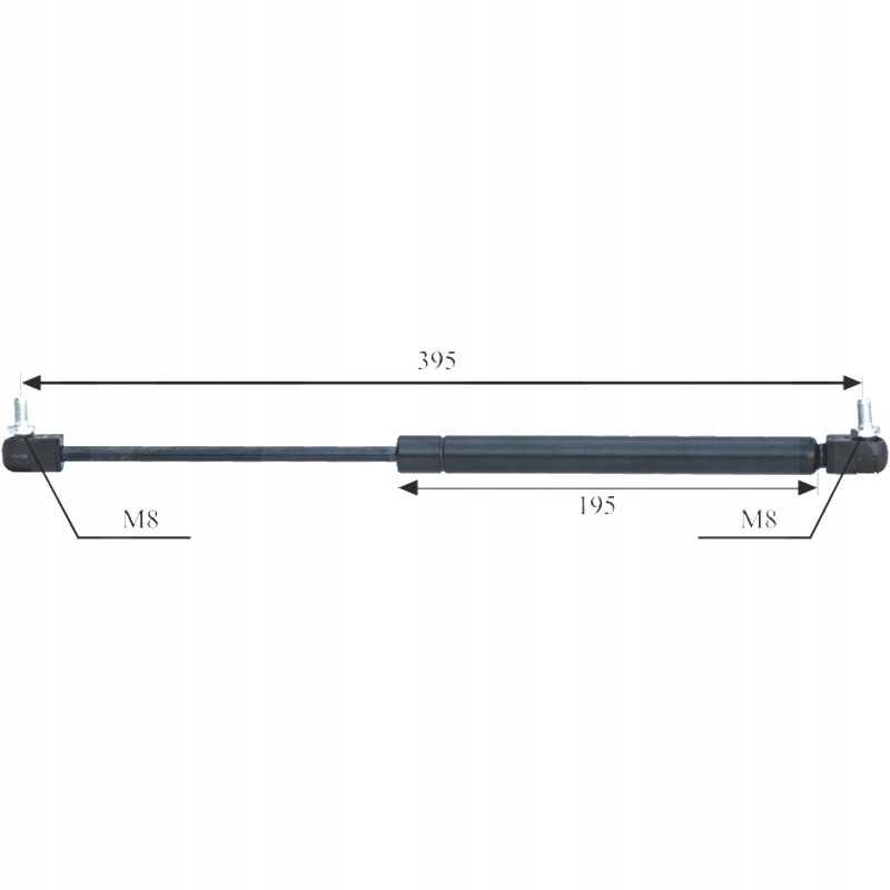 Dujinė spyruoklė durims ir galiniam langui 200n zetor u