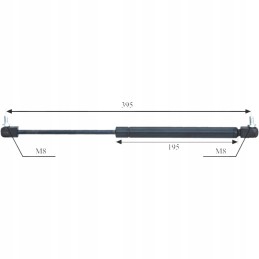Dujinė spyruoklė durims ir galiniam langui 200n zetor u