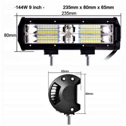 144w halogeninė LED darbo lempa ekskavatoriaus krautuvui