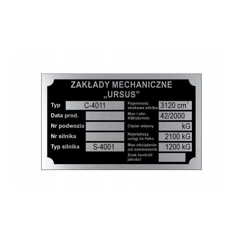 Ursus c 4011 c4011 vardinė lentelė