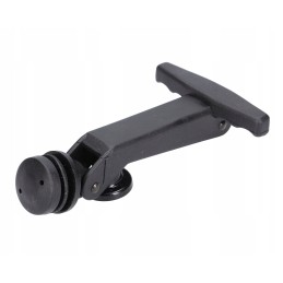 Ekskavatoriaus traktoriaus šoninio lango uždarymas