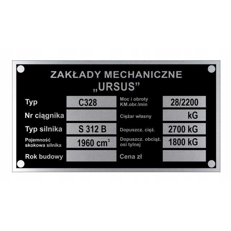 Ursus c 328 c328 vardinė lentelė