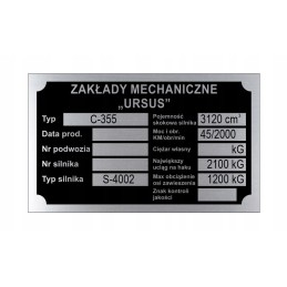 Ursus c 355 c355 vardinė lentelė