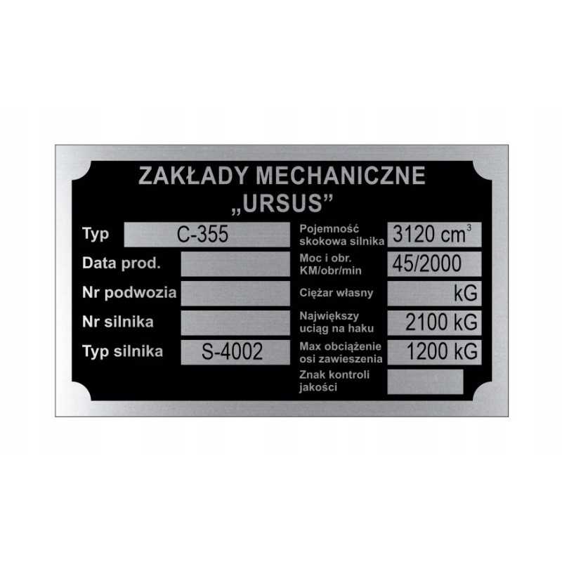 Ursus c 355 c355 vardinė lentelė