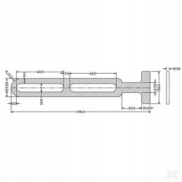 Guminis įtempiklis 190 mm tentams