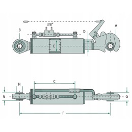 Jungtis su kabliu ir jungtimi 500–660 mm 2 kategorija 2