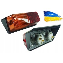 Kairysis galinis metalinis žibintas t 25 FP209 lux lemputės