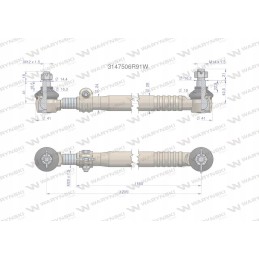 Vairo stovas 1235mm 3147506r91w motogeneri