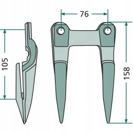 Dvigubas durtuvas 687506002004