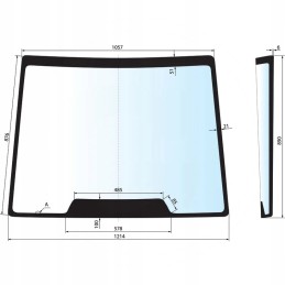 Priekinio stiklo dėklas ih 650s89552