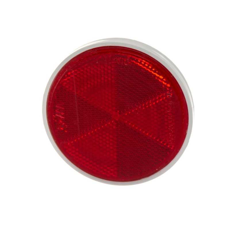 Apvalus atšvaitas, prisukamas raudonu varžtu