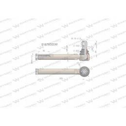 Vairo jungtis 220mm m18x1 5 81878555 motog