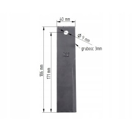 Zukowo fi9 warynski šiaudų smulkintuvo peilis