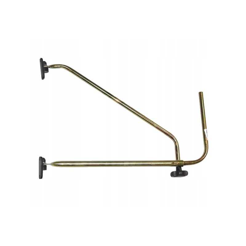 Kairysis veidrodžio atraminis svirtis, 500 mm, montavimas ant o