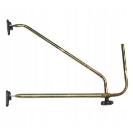 Kairysis veidrodžio atraminis svirtis, 500 mm, montavimas ant o