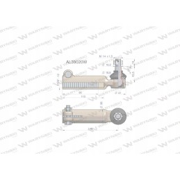 Vairo šarnyras 148mm m1 1 8 12 al39020 moto