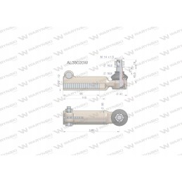 Vairo šarnyras 148mm m1 1 8 12 al39020 moto