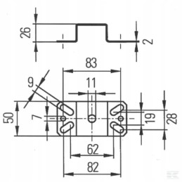 Darbo lempos laikiklis 9xd130261001