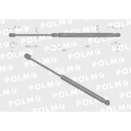 Priekinio stiklo pavara l max 480mm 9977765p nauja