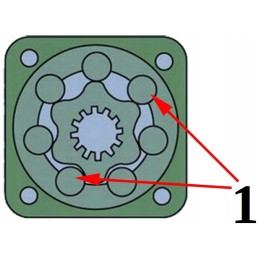 Hidraulinis variklis 32cm3 gr2, montavimo mova 25