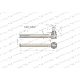 Vairo jungtis 250mm m18x1 5 3426313m1 moto