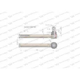 Vairo jungtis 250mm m18x1 5 3426313m1 moto