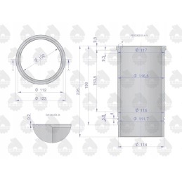 Variklio remonto komplektas C 330 originalus Ursus mot