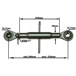 Universali viršutinė jungtis 400 570mm m30x3 5 2 kat