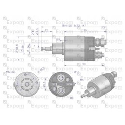 Starterio jungiklis mtz t25 c 330 c 360 o ursus