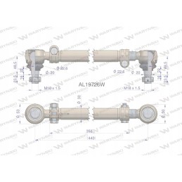 Vairo stovas 440mm al19726 motogeneric