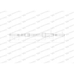 Sankabos trosas l 1060mm 750mm 69112105