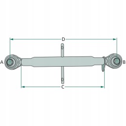 Viršutinė jungtis 290 400 mm 2 m27x3 kat. granitas