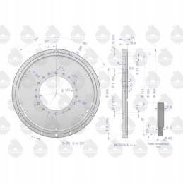 Sankabos dangtelio komplektas c 330 360 originalus Ursus