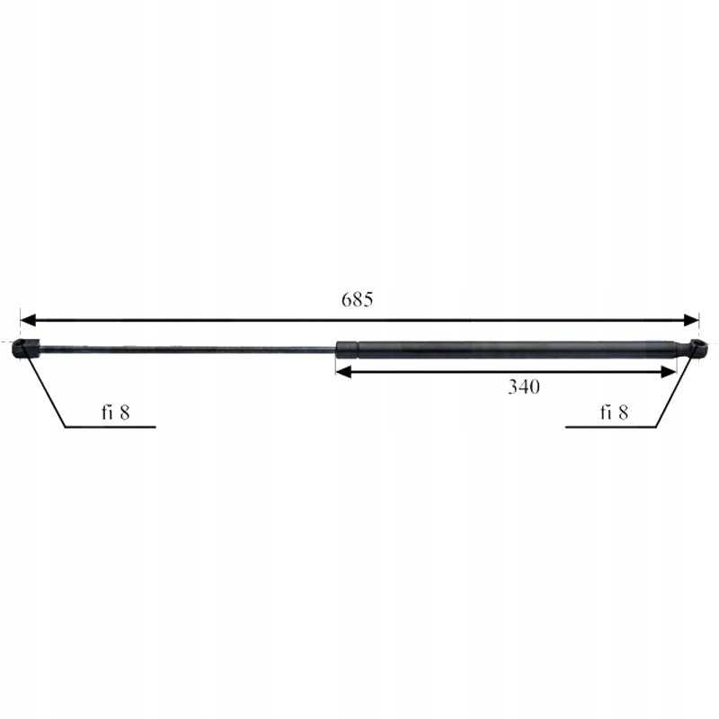 Galinio lango dujinė spyruoklė zetor proxima forterr