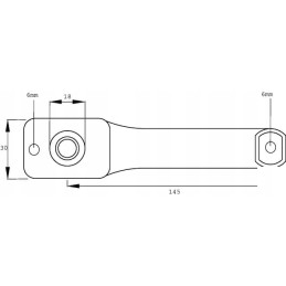 Dešinė rankena su užraktu Zetor 59117718