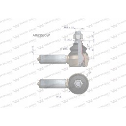 Vairo šarnyras 114 5mm 1 ar63590 moto