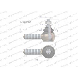 Vairo šarnyras 114 5mm 1 ar63590 moto