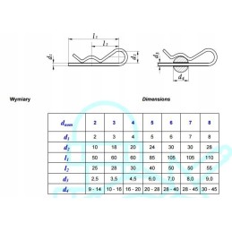 Vienvietis žemės ūkio kaištis 4 mm