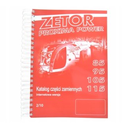 Zetor Proxima Power 85 115 katalogas, modeliai 85 95