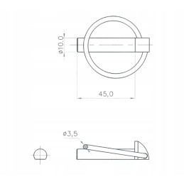 Kaištis kaištis kaištis 330 360 zetor 50 vnt