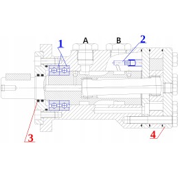 Hidraulinis variklis bmr smr omp 400 cm3 alsg2 gr2