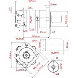 Hidraulinis variklis BMR SMR OMP 125 cm3 ALSG2 GR2