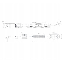 Šoninė grandinė mf 3 stabilizatorius 3028577m91