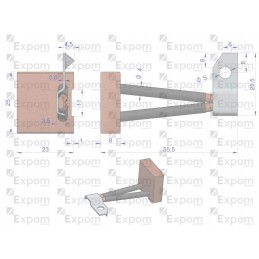 Šepečių rinkinys 8x25x23 starteris r 10 bsx100