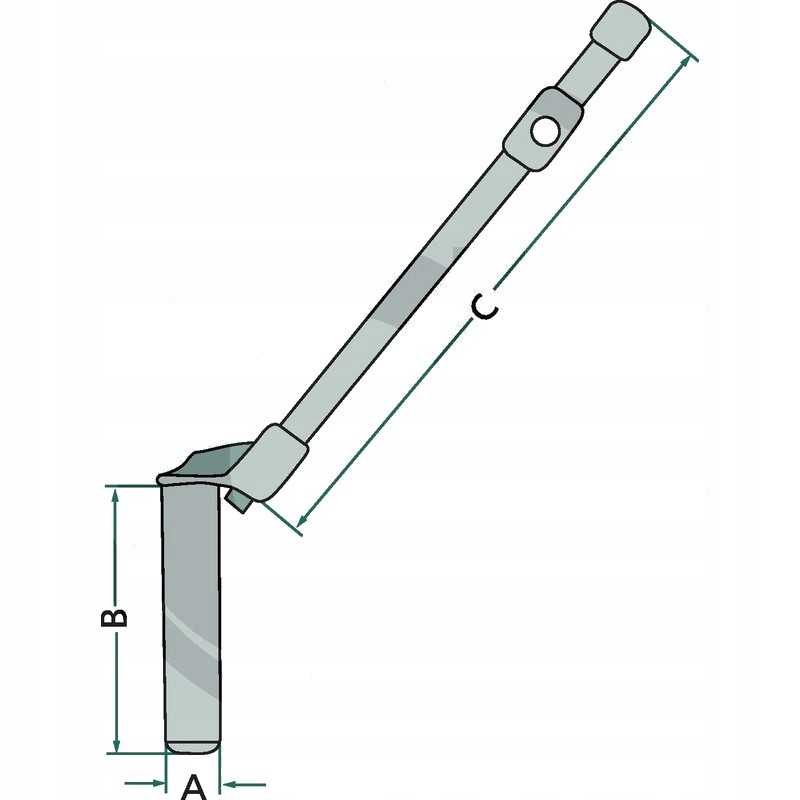 Prikabinimo kaištis 500 mm skersmuo 31